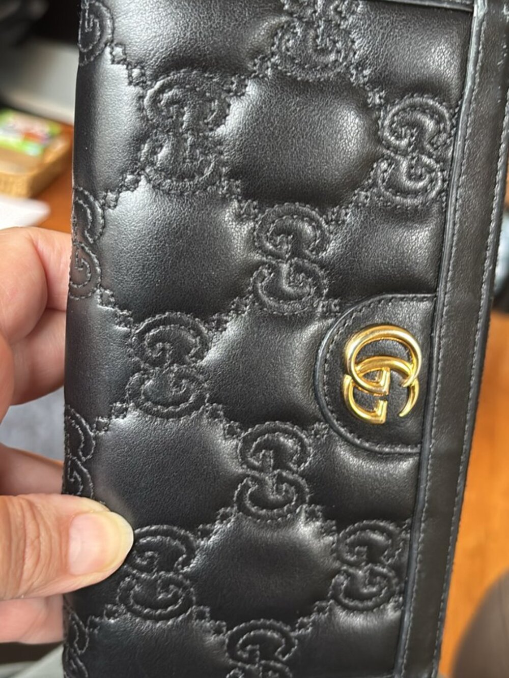 Gucci GG Matelass Zip Wallet - 100% authentic